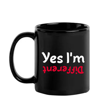 Yes i am different Black Mug