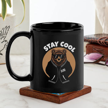 Stay Cool Black Mug