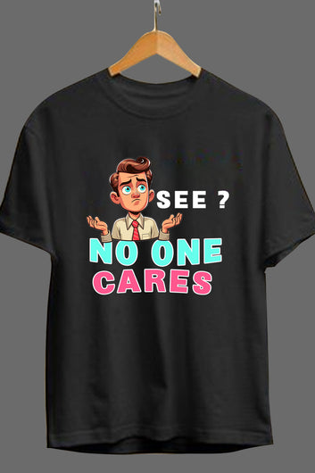 Chillaao No One Care Oversize  T- Shirt