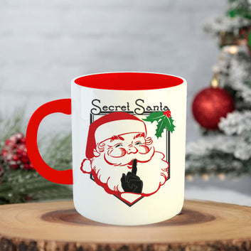 Chillaao Secret Santa  Coffee Mug With Coaster