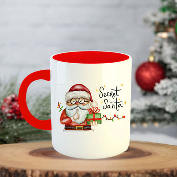 Chillaao Secret Santa  Coffee Mug With Coaster