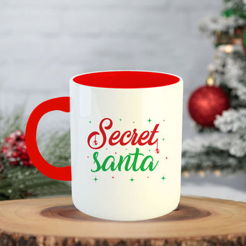 Chillaao Secret Santa  Coffee Mug With Coaster