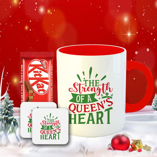 Chillaao The Strange Of Queen Heart Coffee Mug With Coaster