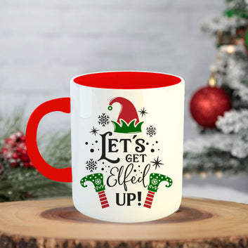 Chillaao Lets Get Elefd Up Coffee Mug WithCoaster