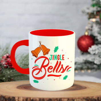 Chillaao Jingle Bells Coffee Mug With Coaster