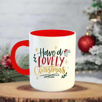 Chillaao Have Lovely Christmas Coffee Mug With Coaster