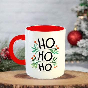 Chillaao HO HO HO Coffee Mug With Coaster