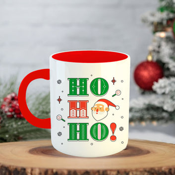 Chillaao HO HO HO Coffee Mug With Coaster