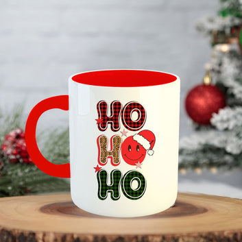 Chillaao HO HO HO Coffee Mug With Coaster