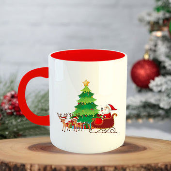 Chillaao Merry Christmas Coffee Mug With Coaster