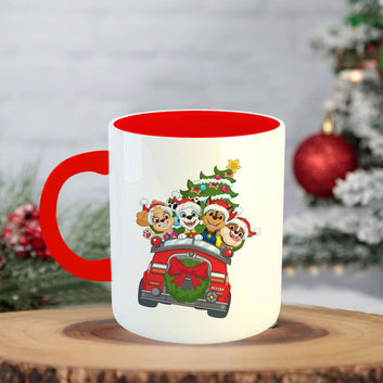 Chillaao Merry Christmas Coffee Mug With Coaster