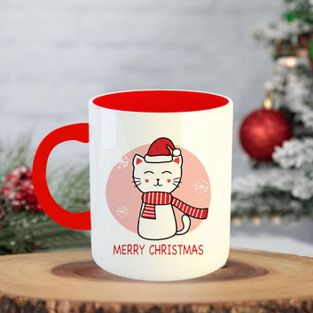 Chillaao Merry Christmas Coffee Mug With Coaster