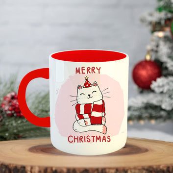 Chillaao Merry Christmas Coffee Mug With Coaster