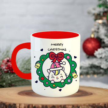 Chillaao Merry Christmas Coffee Mug With Coaster