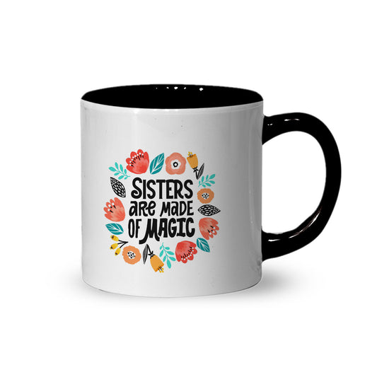 Sisters are Magic Inner Color Black Tea Mug 180ml