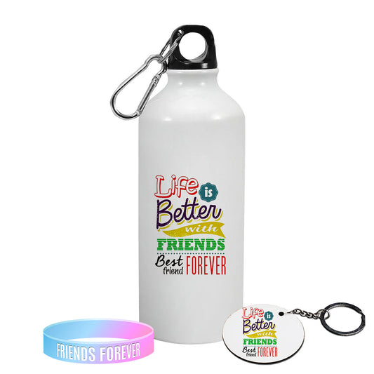 Chillaao Life is Better With Best Friends Aluminum Bottle