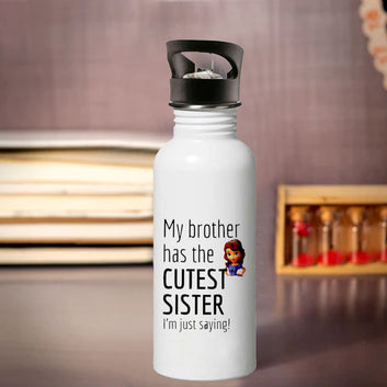 Chillaao My Brother Is My Cutest Sister Sipper Bottle