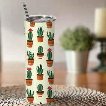 Chillaao collection of cactus pot  skinny tumblers