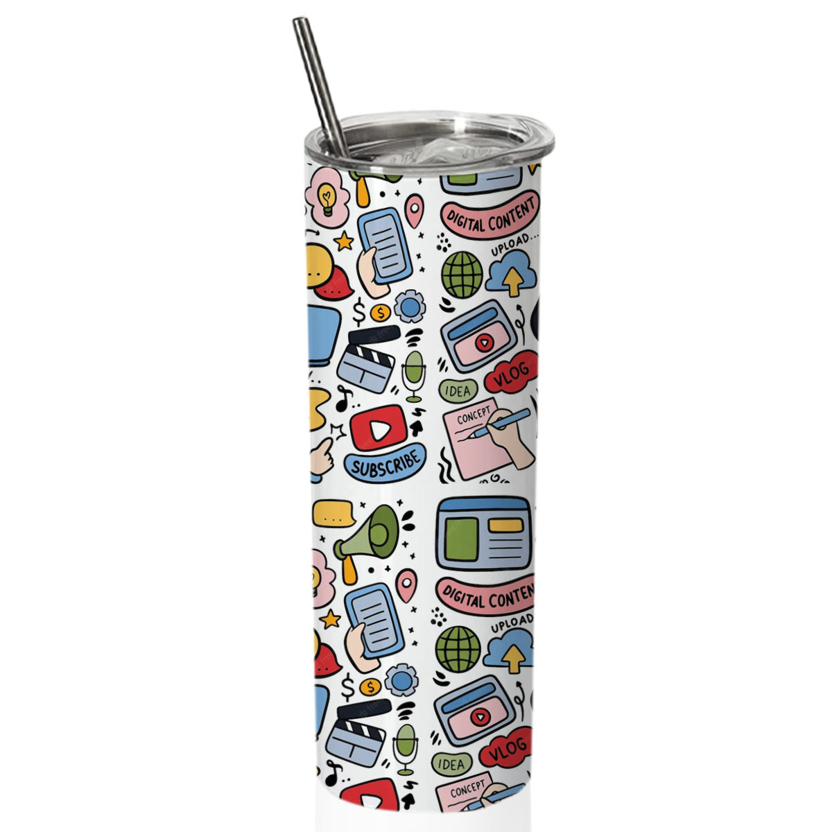 Chillaao social media digital content  skinny tumblers