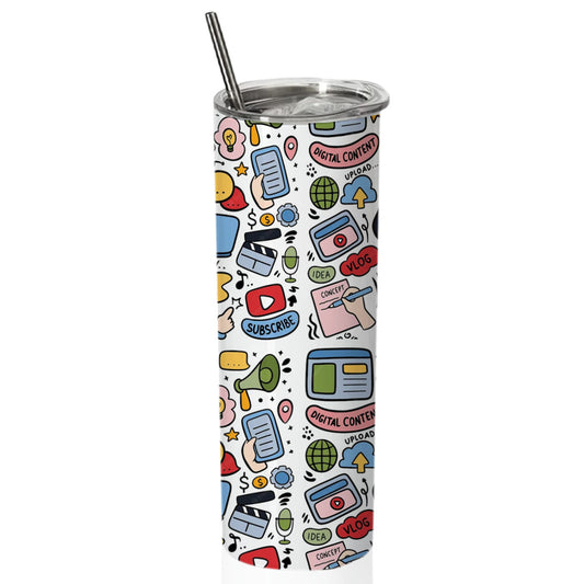 Chillaao social media digital content  skinny tumblers