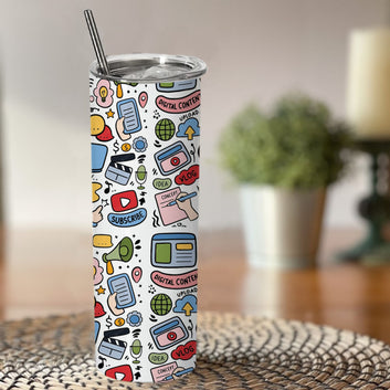 Chillaao social media digital content  skinny tumblers