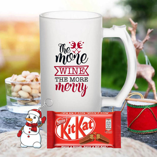 Chillaao The more wine the more merry Beer Mug