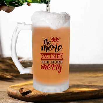Chillaao The more wine the more merry Beer Mug