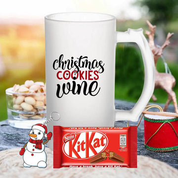 Chillaao Christmas cookies wine Beer Mug