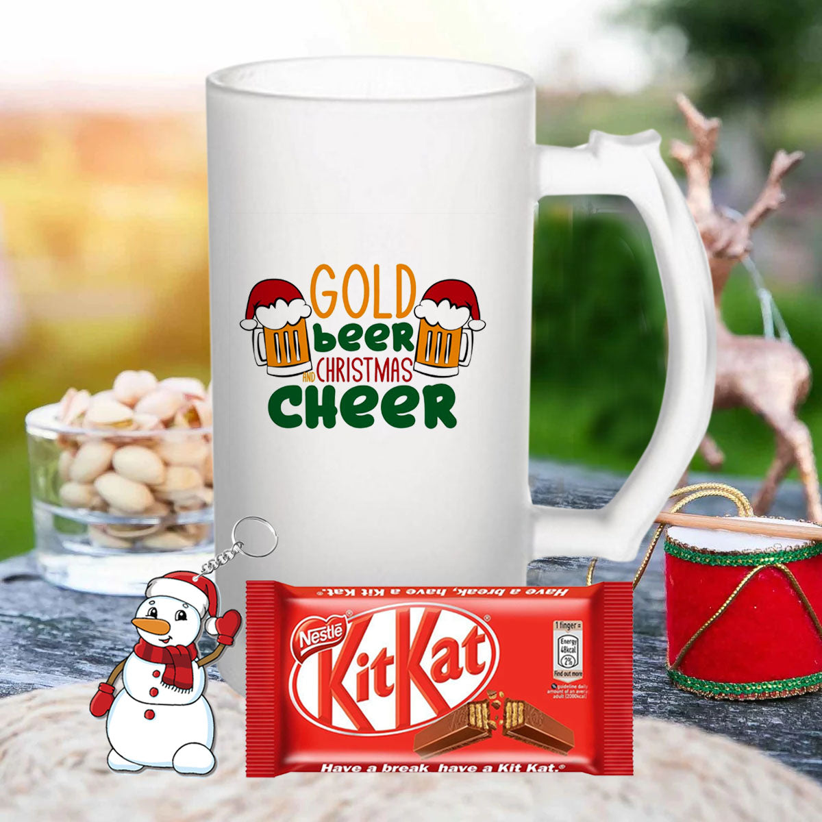 Chillaao Gold Beer Christmas cheer Beer Mug