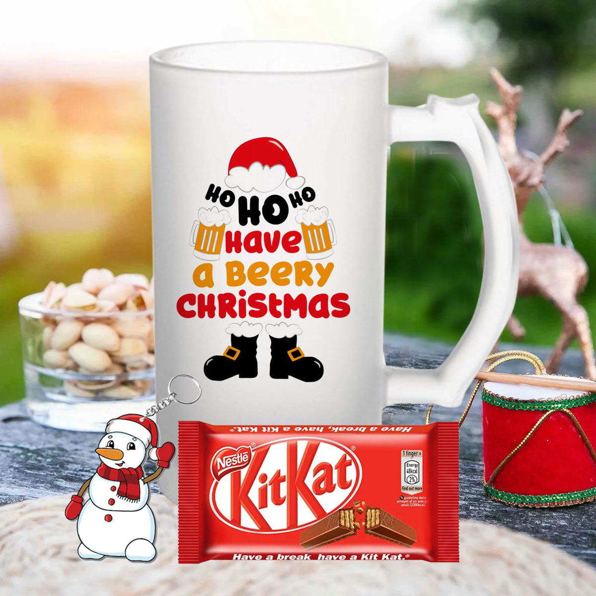 Chillaao Ho Ho Have A beer Christmas Beer Mug