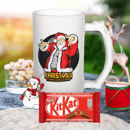 Chillaao Christmas Dj Santa Beer Mug