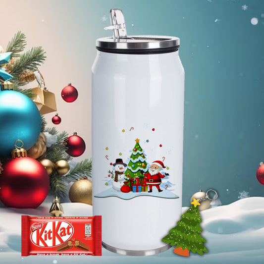 Chillaao Snow Man and Santa Claus Coke Can