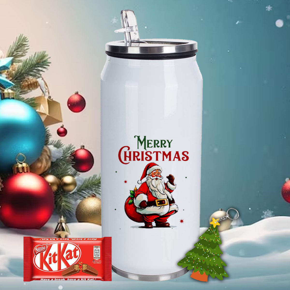 Chillaao Merry Christmas Coke Can