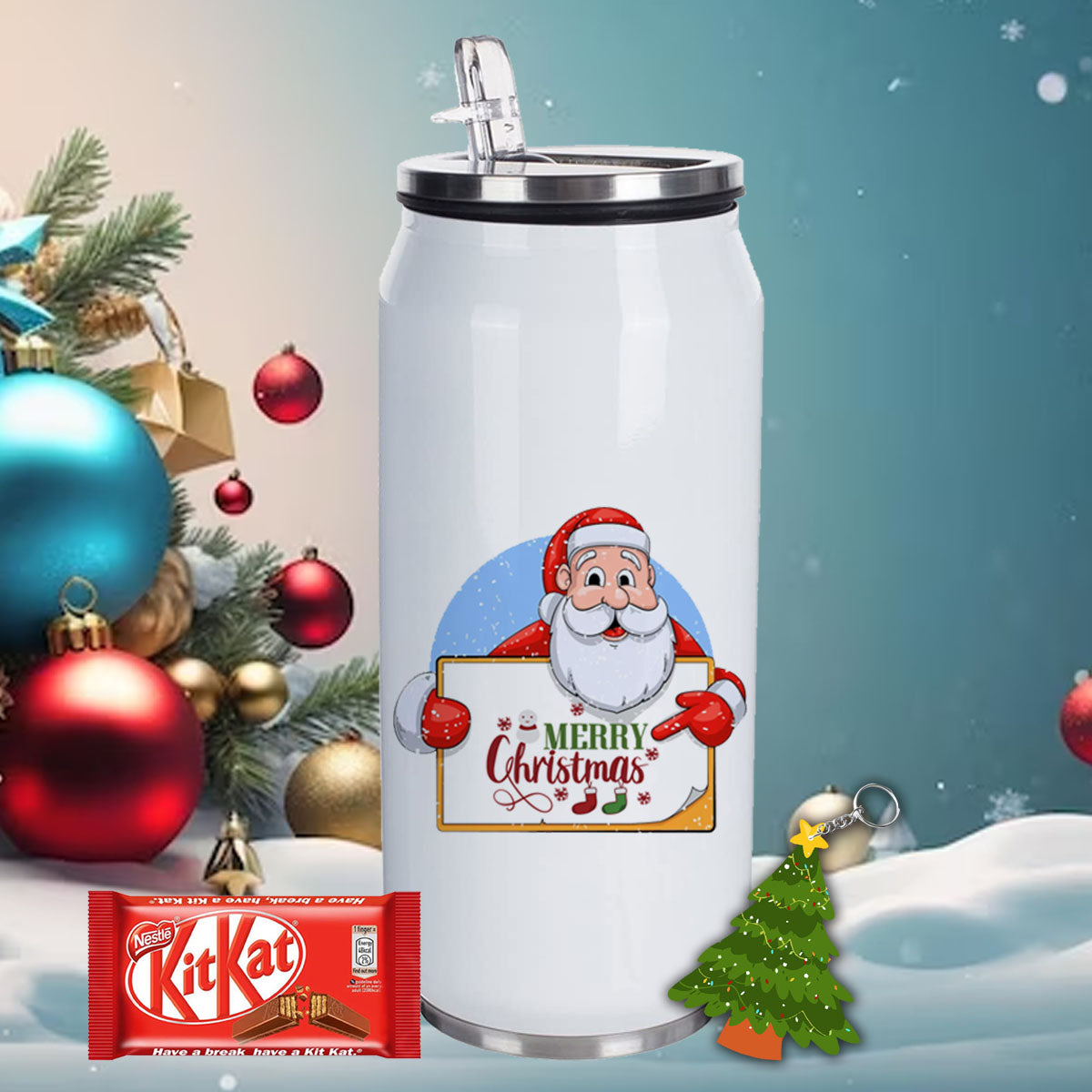 Chillaao Merry Christmas Coke Can