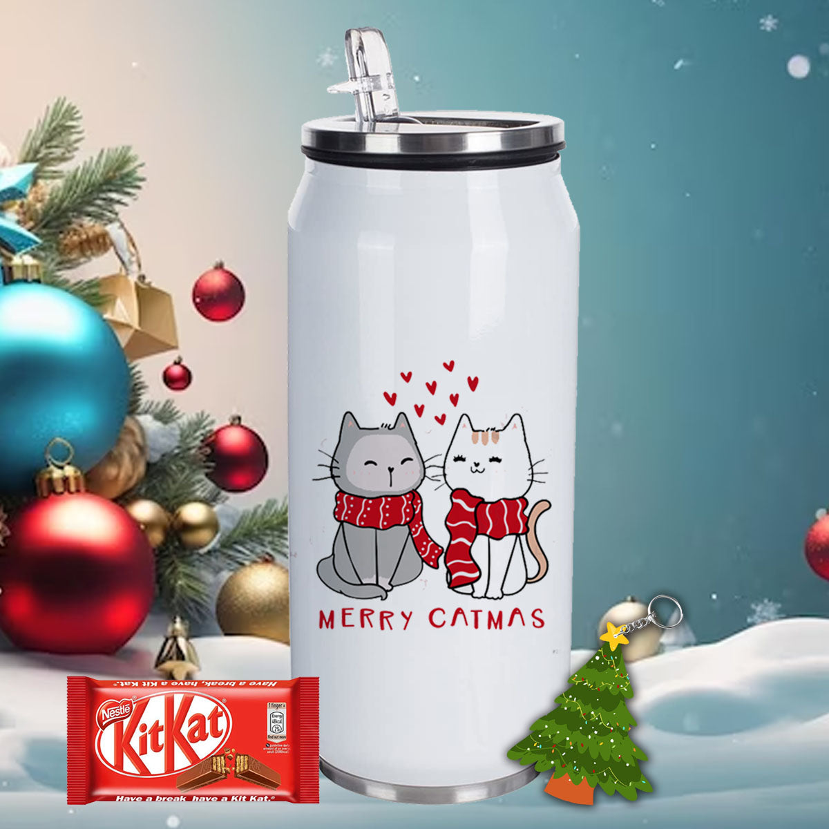 Chillaao Merry Catmas  Coke Can