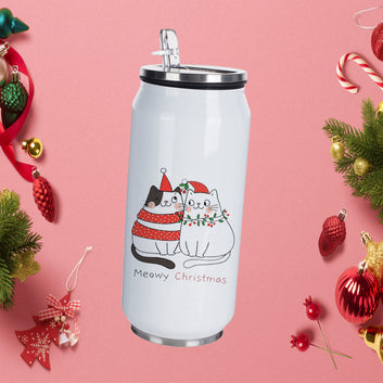 Chillaao Meowy Christmas Coke Can
