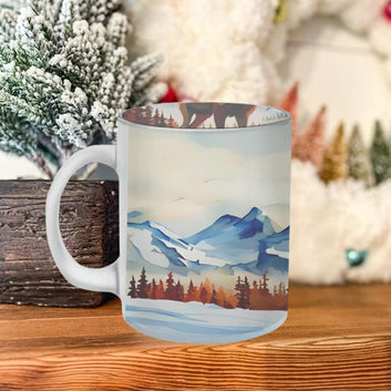 Chillaao Vintage Reindeer Frosted Mug