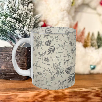 Chillaao Vintage Christmas Frosted Mug