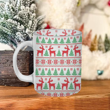 Chillaao Knitted christmas Frosted Mug