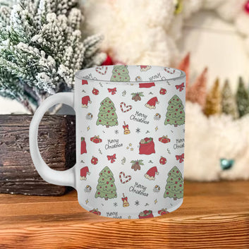 Chillaao Merry Christmas Frosted Mug