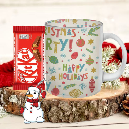 Chillaao Happy Christmas Holiday  Frosted Mug