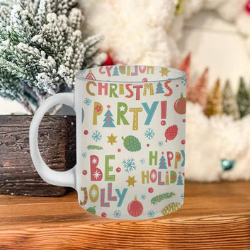 Chillaao Happy Christmas Holiday  Frosted Mug