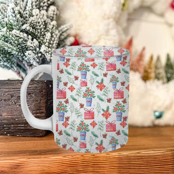 Chillaao  Christmas  Gift Pattern Frosted Mug