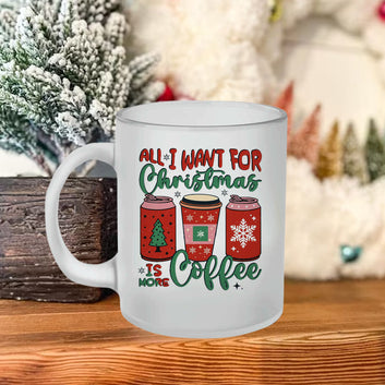 Chillaao All I Want For Christmas Frosted Mug