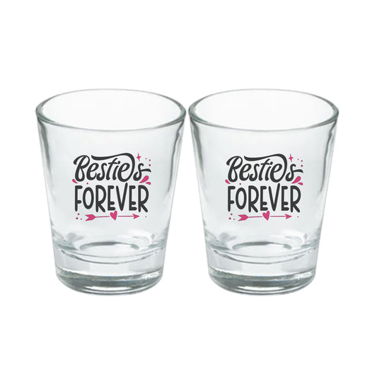 Chillaao Besties Forever Clear Shot Glass