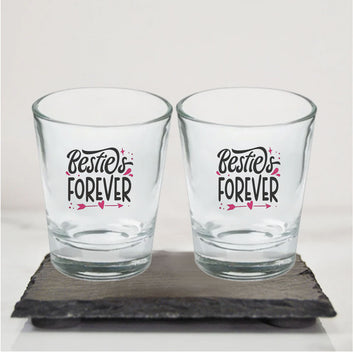 Chillaao Besties Forever Clear Shot Glass