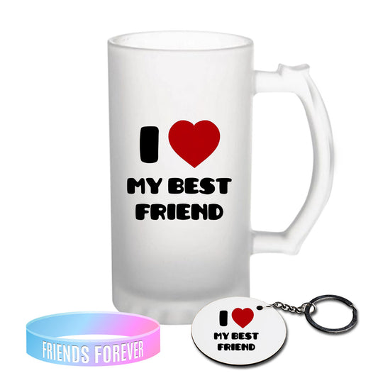 Chillaao I love my best Friend Frosted Beer Mug