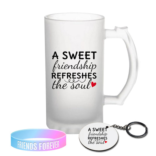 Chillaao A Sweet Friendship Refreshes The Soul Frosted Beer Mug