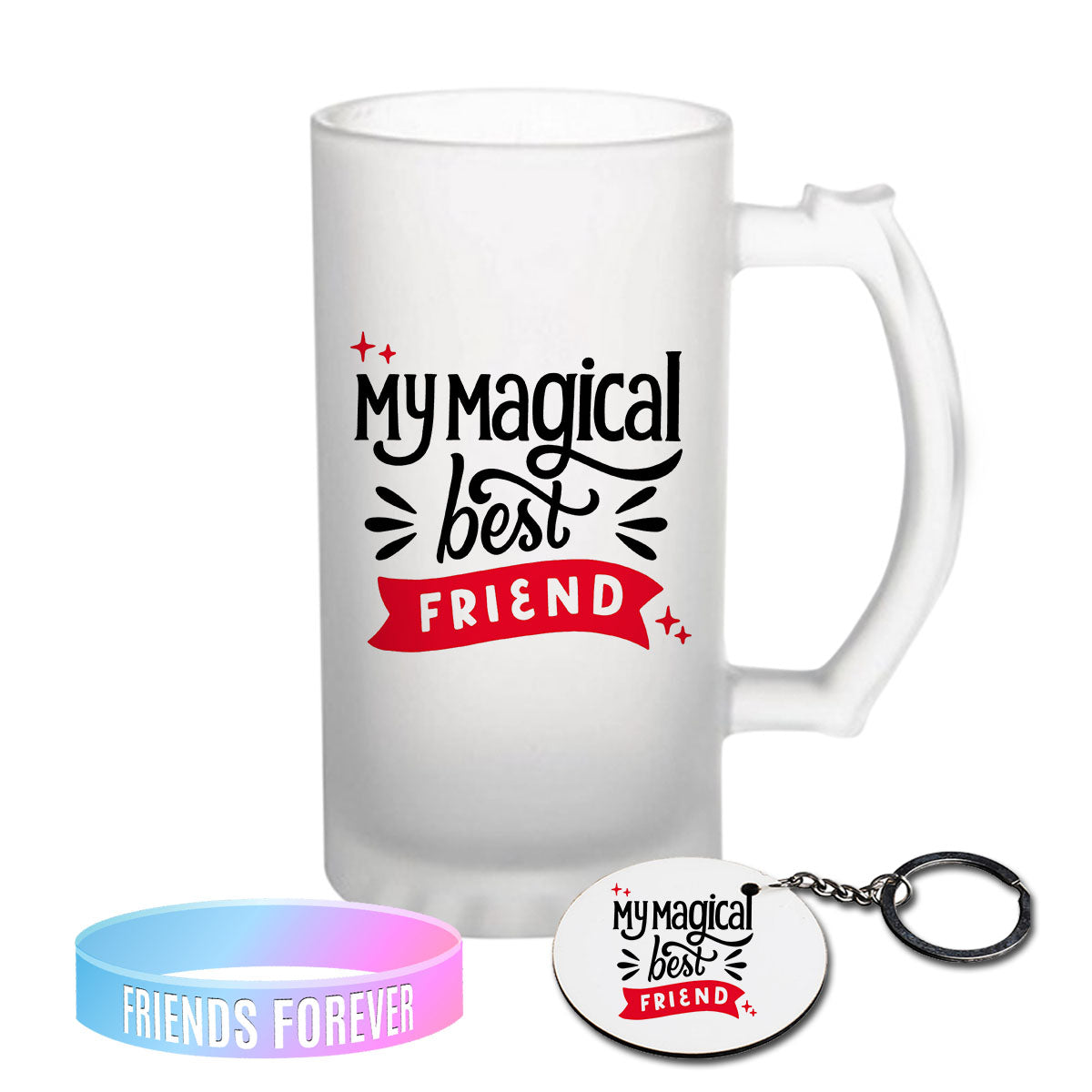 Chillaao My Magical Friends Frosted Beer Mug