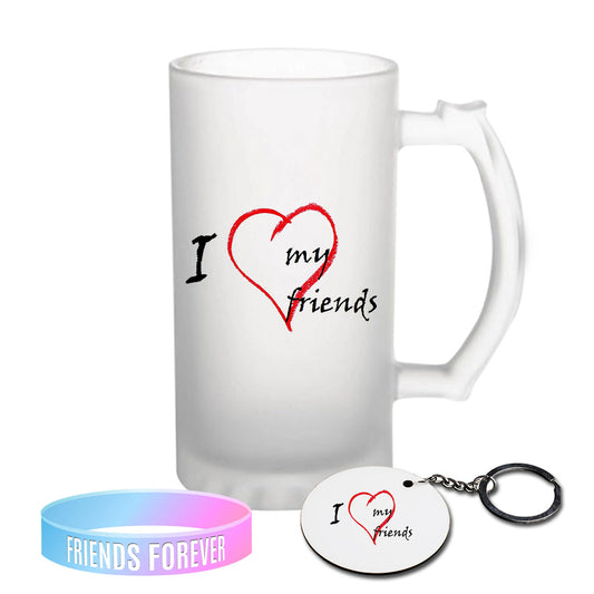 Chillaao  I love My Friend Frosted Beer Mug